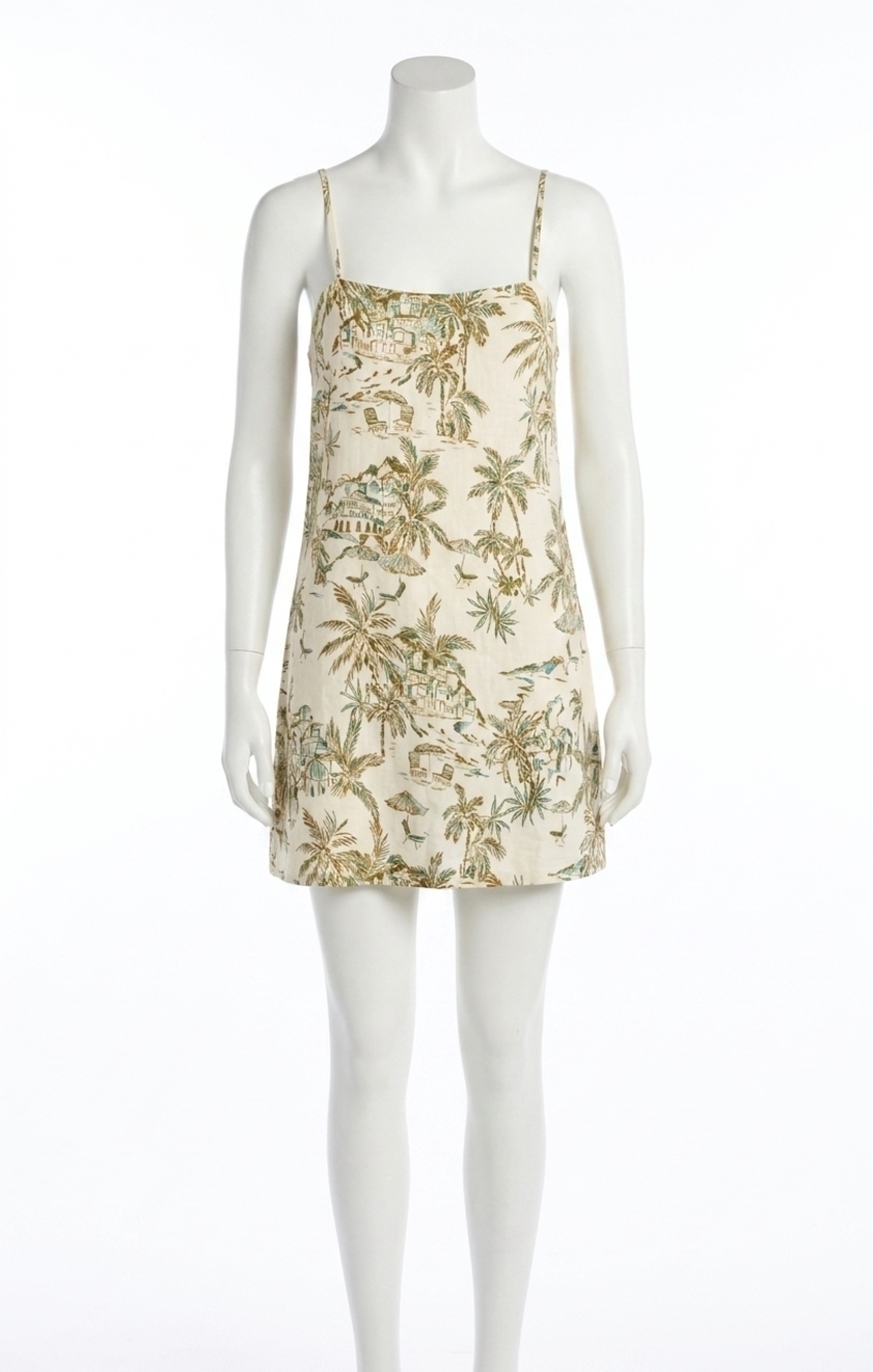 NEW Z SUPPLY maude tiki tide mini dress in island coconut